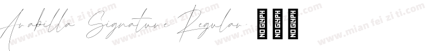 Arabilla Signature Regular字体转换